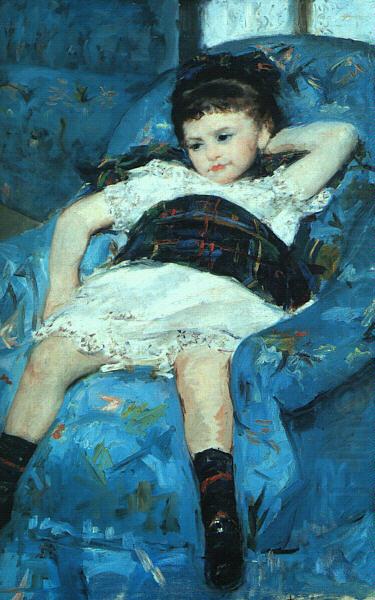 Little Girl in a Blue Armchair, Mary Cassatt